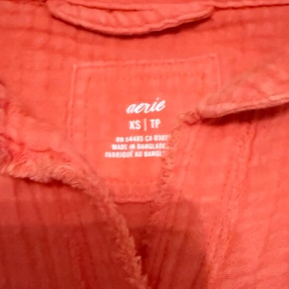 Aerie Guazy Coverup Button Down Shirt - Picture 3 of 5